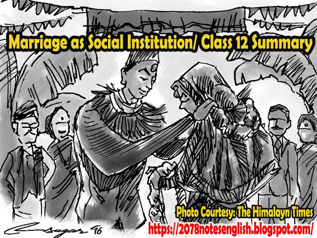 class 12 essay marriage as a social institution